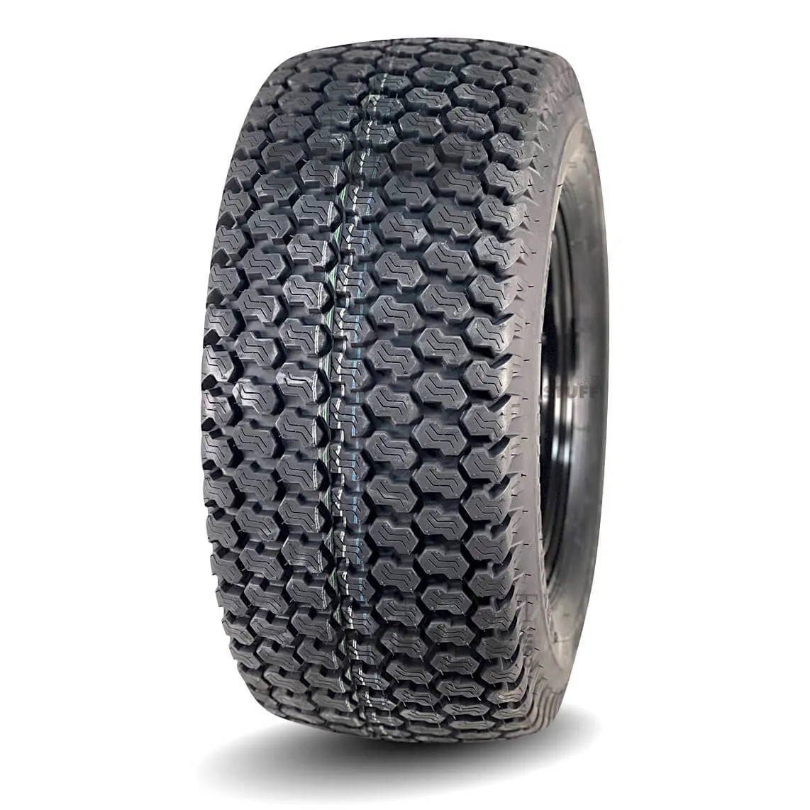 12" Spyder Black/Machined Golf Cart Wheels and All Terrain Tires Combo - Set of 4