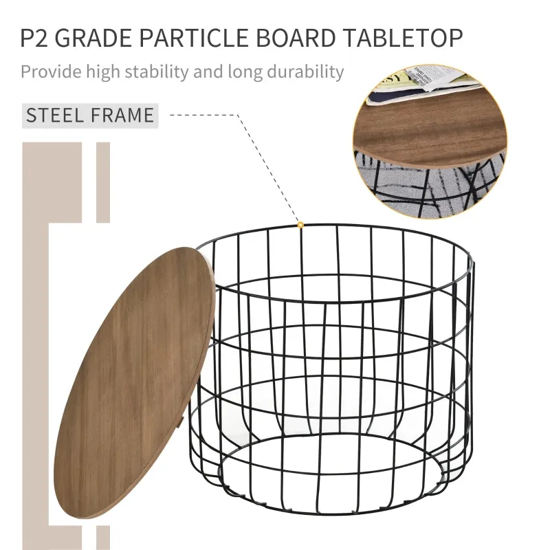 2pc Coffee Table Set - Black, Brown