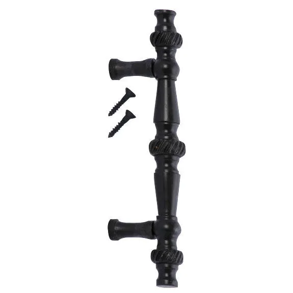 5 Inch Overall (3 Inch c-c) Solid Brass Georgian Roped Style Pull (Oil Rubbed Bronze Finish)