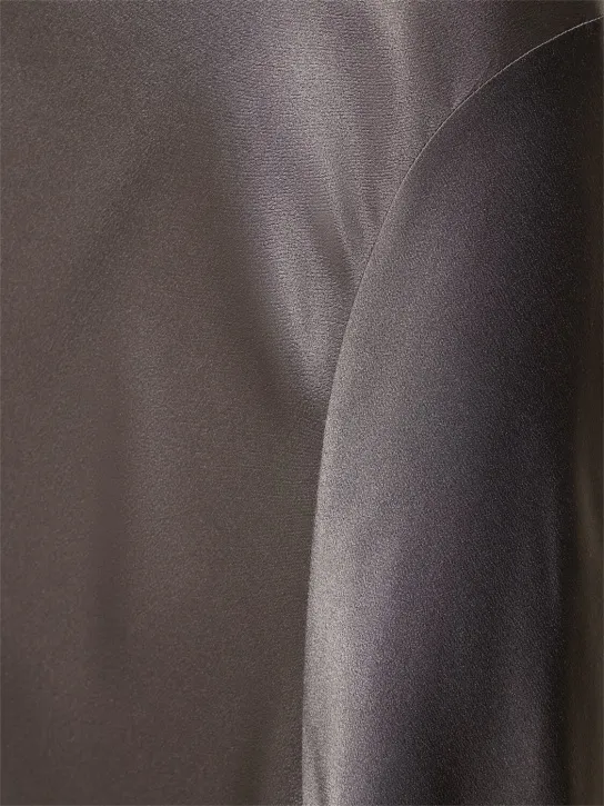 Alberta Ferretti   Satin midi skirt 