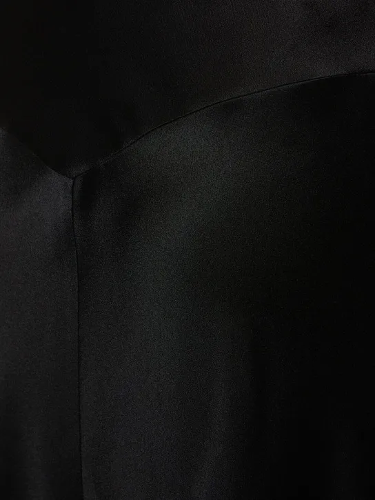 Alberta Ferretti   Satin midi skirt 