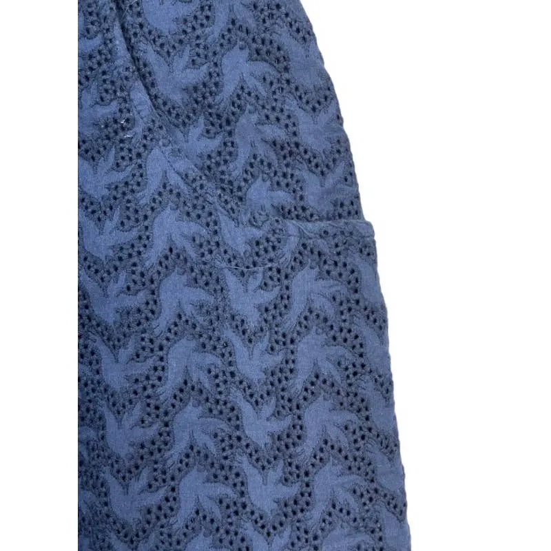 Anthropologie Girls From Savoy Pinup 50’s Style Eyelet Dress Size 6 Navy