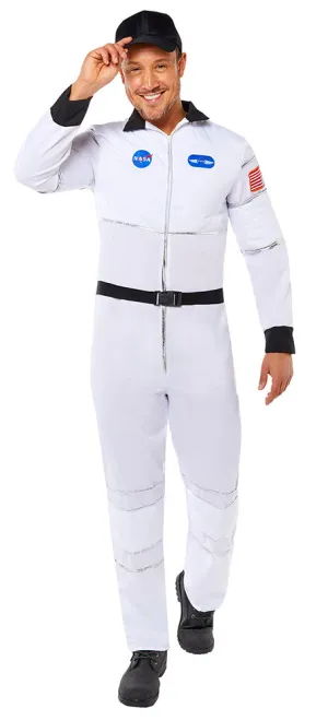 Astronauten Overall Herrenkostüm weiß