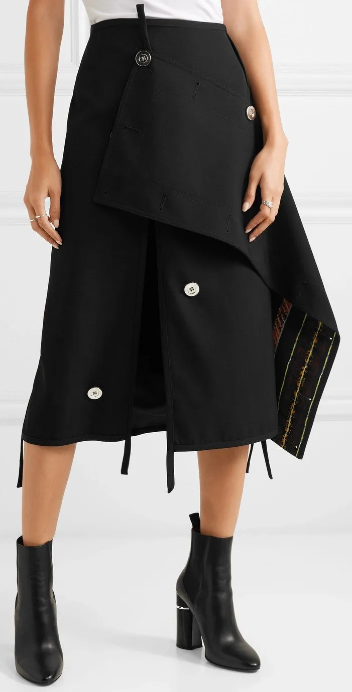 Asymmetric Embellished  Skirt
