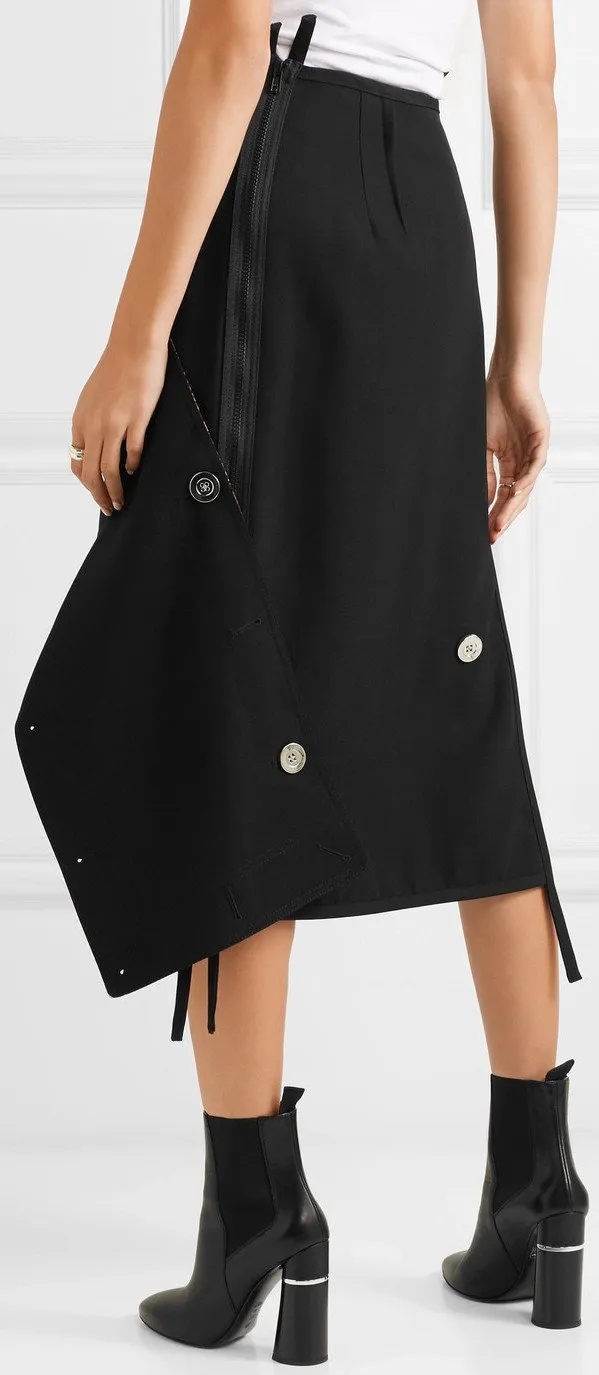 Asymmetric Embellished  Skirt