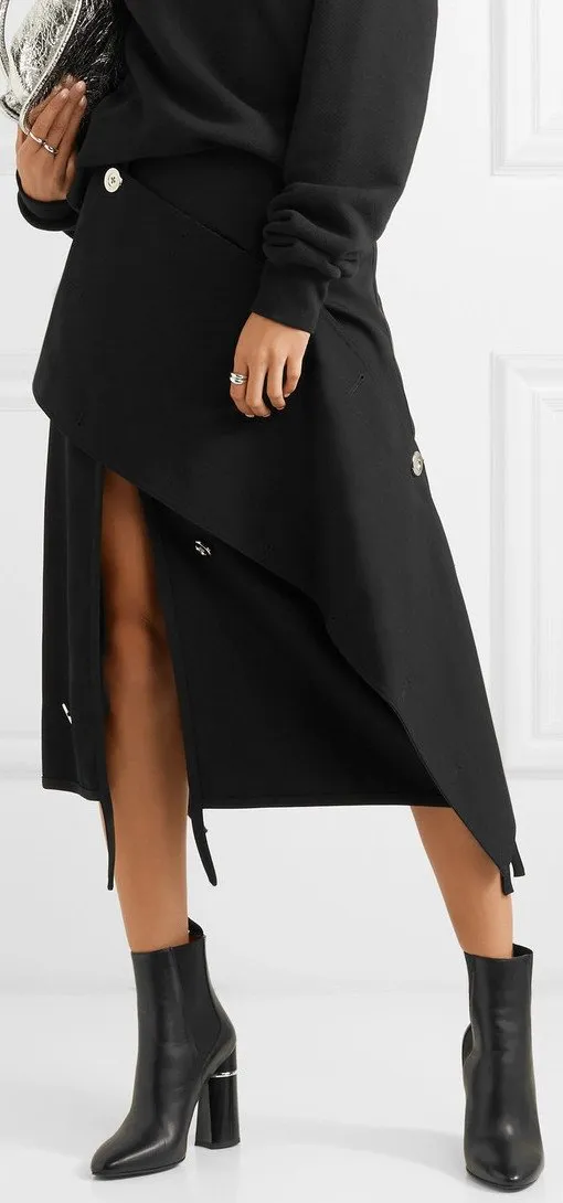 Asymmetric Embellished  Skirt