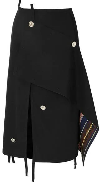 Asymmetric Embellished  Skirt