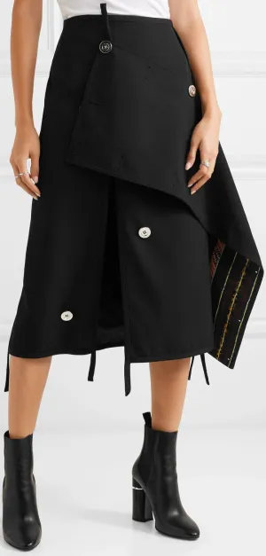 Asymmetric Embellished  Skirt