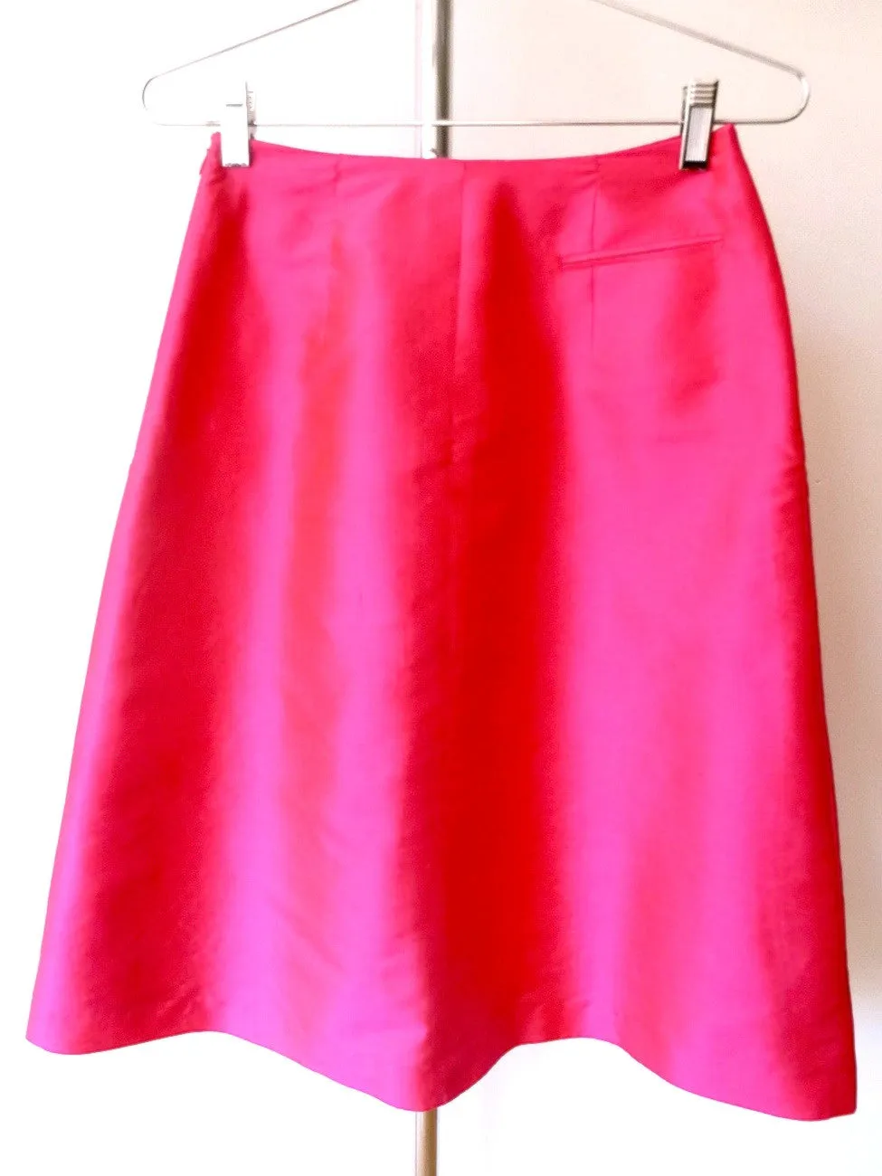 Audrey Skirt Thai Silk Taffeta Red
