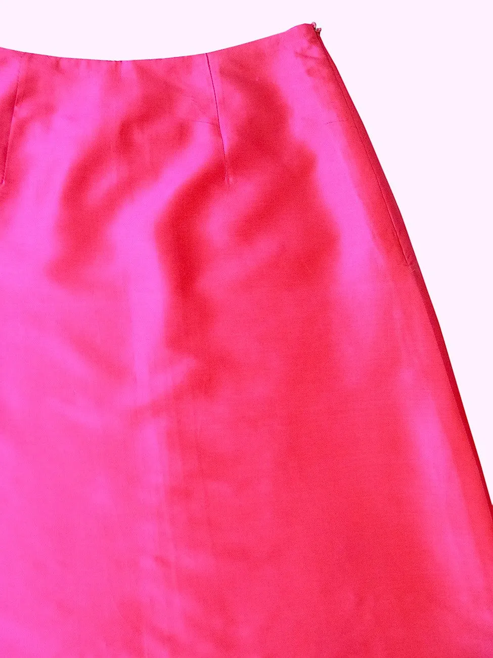 Audrey Skirt Thai Silk Taffeta Red