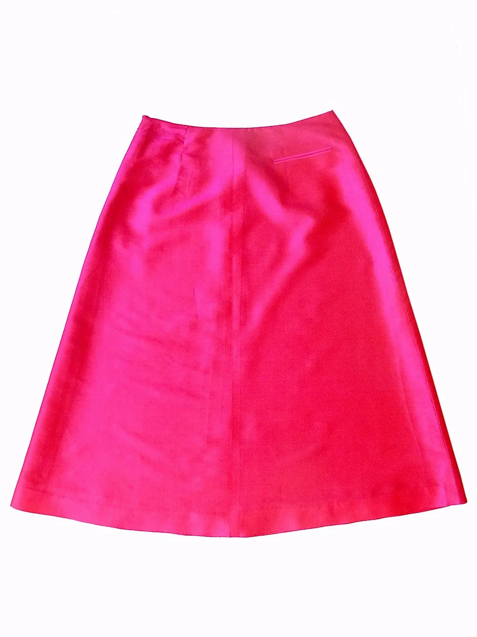 Audrey Skirt Thai Silk Taffeta Red