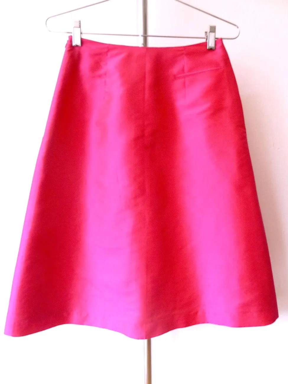 Audrey Skirt Thai Silk Taffeta Red