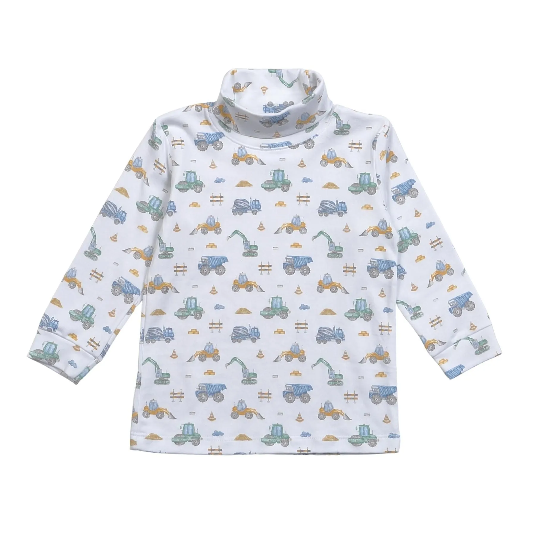 Baby Loren Construction Site Pima Turtleneck Top CST-210 5107
