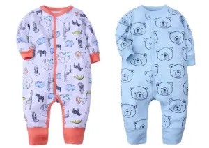 Baby Romper Combo- Teddy Bear-I Love Animals