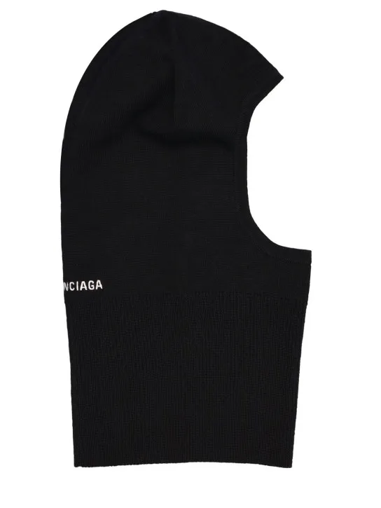 Balenciaga   Wool knit balaclava 