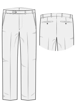 Ballin Pants - Park Super 130 Gabardine Loro Piana - Navy Mix