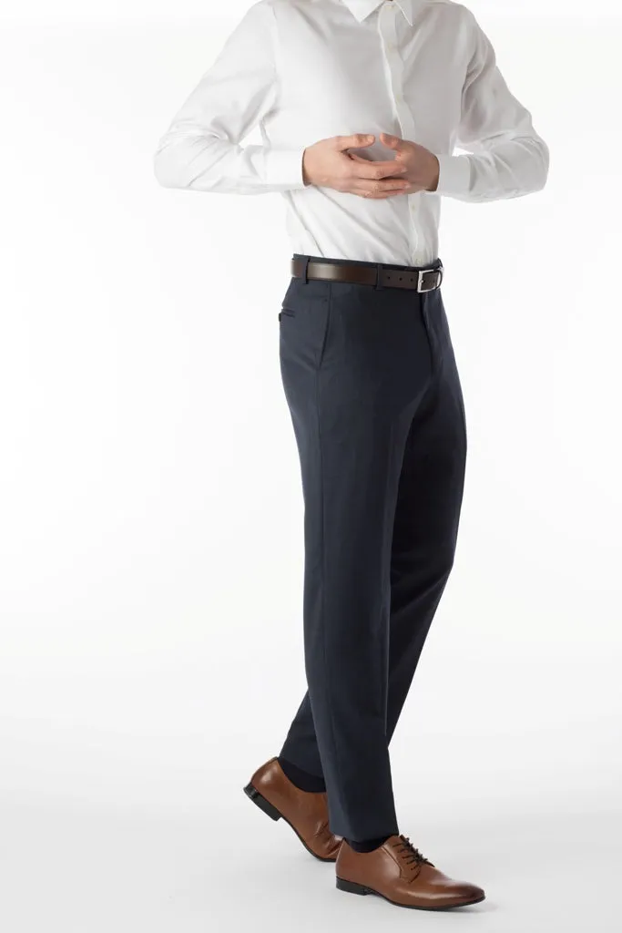Ballin Pants - Soho Super 120's Gabardine - Navy Mix