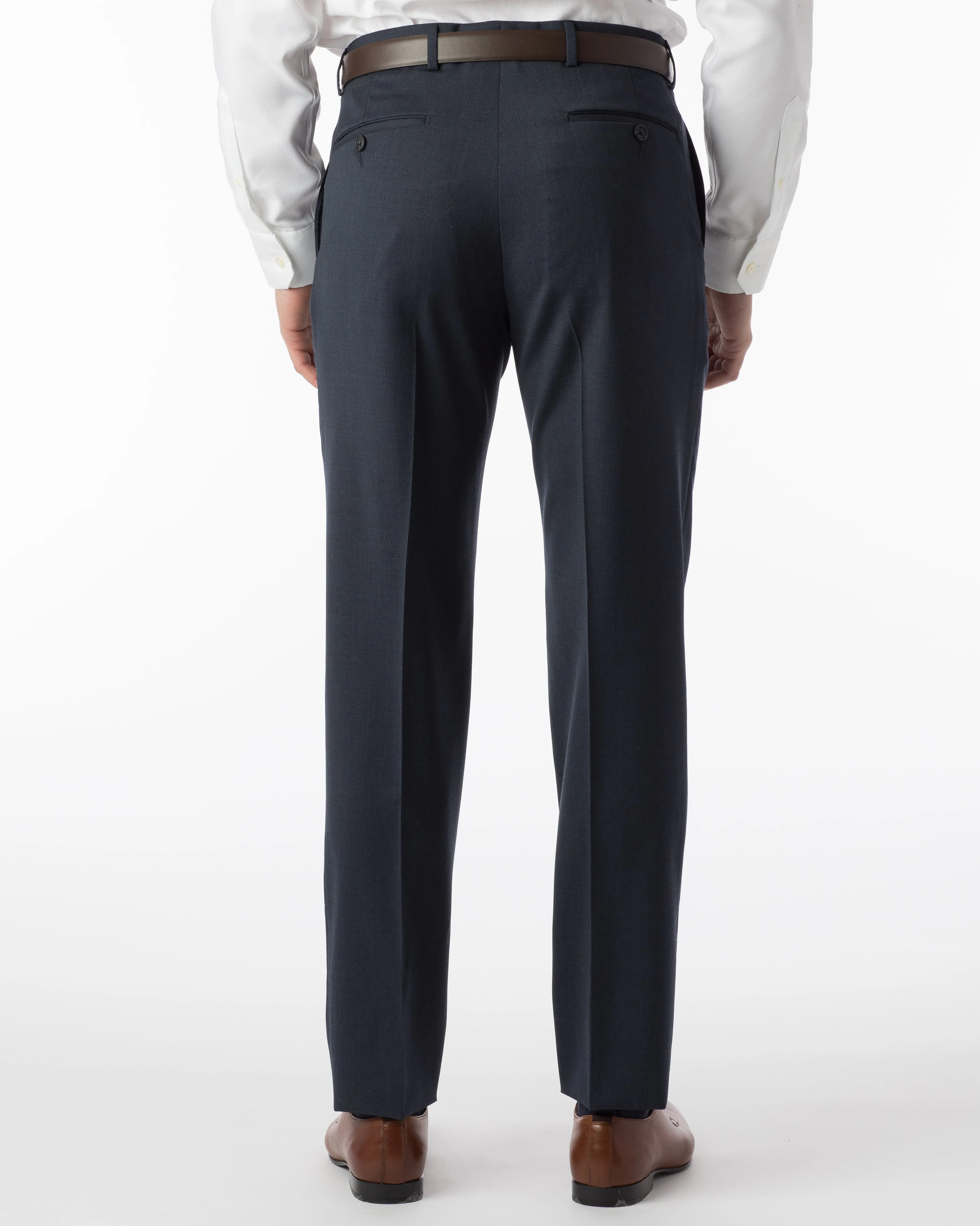 Ballin Pants - Soho Super 120's Gabardine - Navy Mix