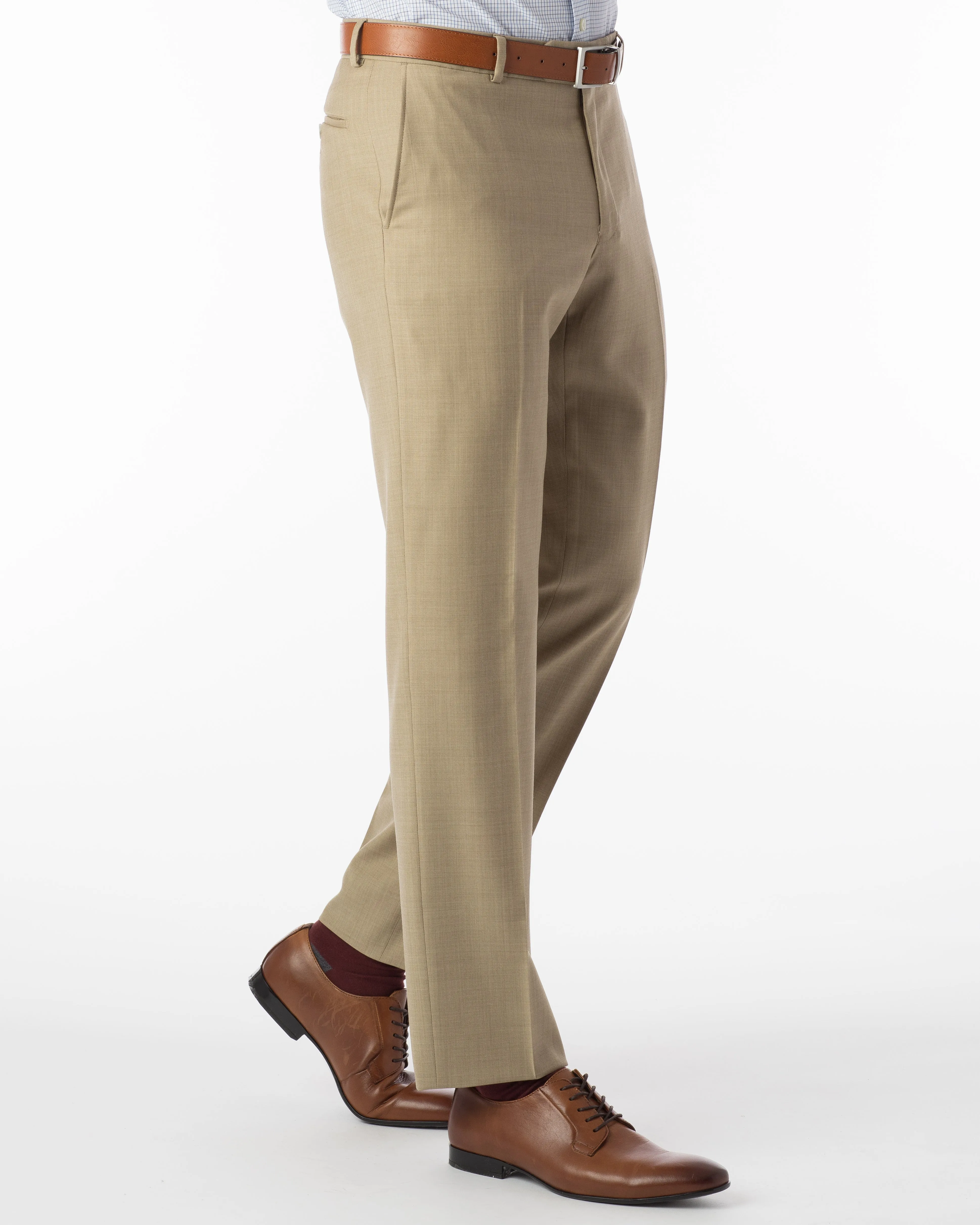 Ballin Pants - Soho Super 120's Sharkskin - Camel