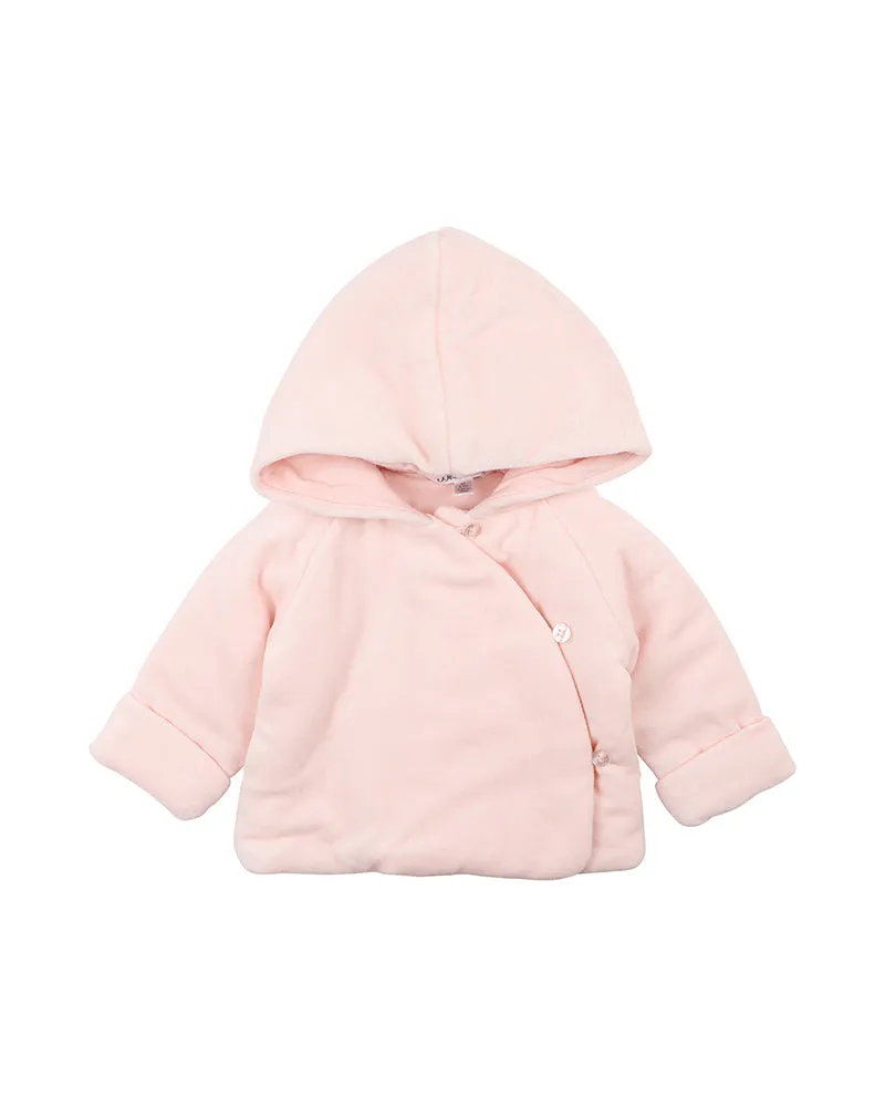 Bebe Coco Velour Jacket - Peachy Pink (Size 000-2)