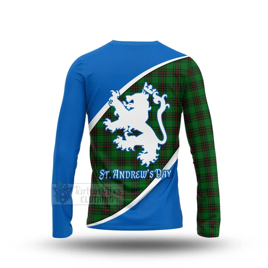 Beveridge Family Crest Tartan Long Sleeve T-Shirt Celebrate Saint Andrew's Day in Style