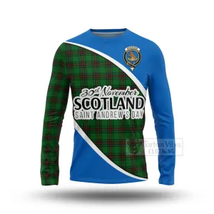 Beveridge Family Crest Tartan Long Sleeve T-Shirt Celebrate Saint Andrew's Day in Style