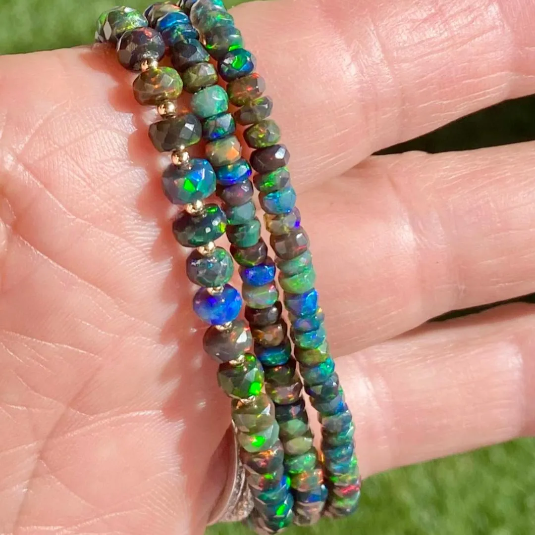 Black Opal Necklace - Aisha
