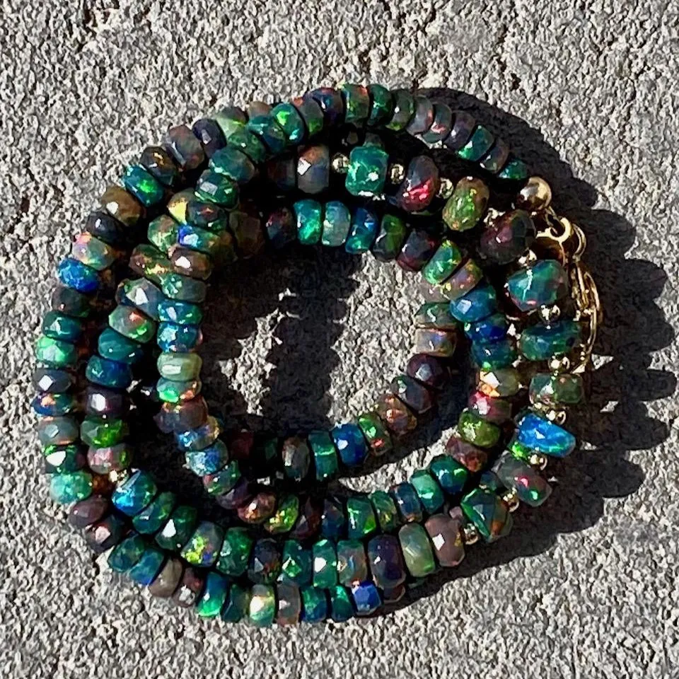 Black Opal Necklace - Aisha