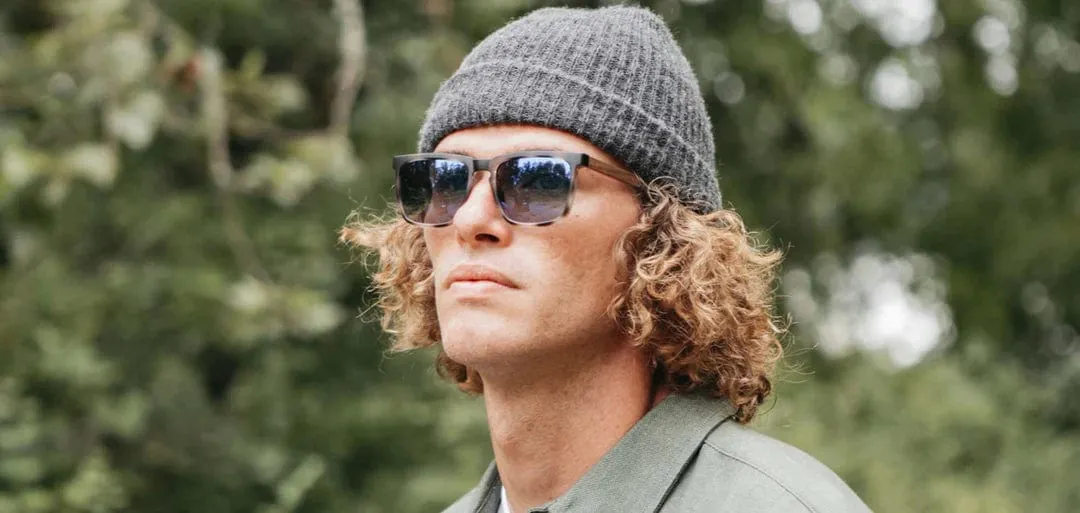 CAMP Eyewear Ridge Sunglasses Matte Pearl Grey | Walnut - Men's