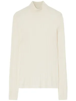 Carven   Silk ribbed knit top 