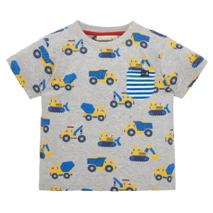 Construction print t-shirt: Size 6-12M