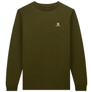 Converse Go-to Embroidered Star Chevron Long Sleeve T-Shirt - Surplus Olive