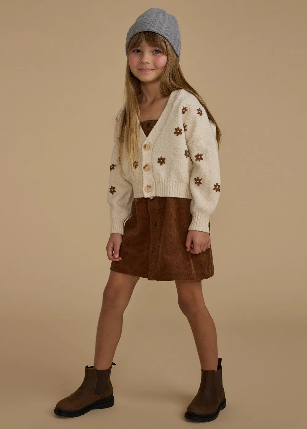 CORDUROY OVERALL DRESS