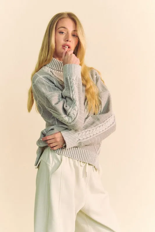 Cozy Cable-Knit Turtleneck Sweater