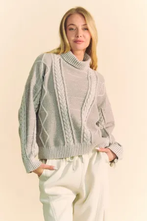 Cozy Cable-Knit Turtleneck Sweater