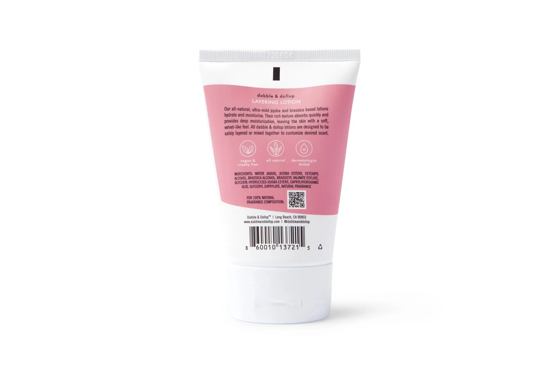 Dabble & Dollop Coconut All-Natural Layering Lotion