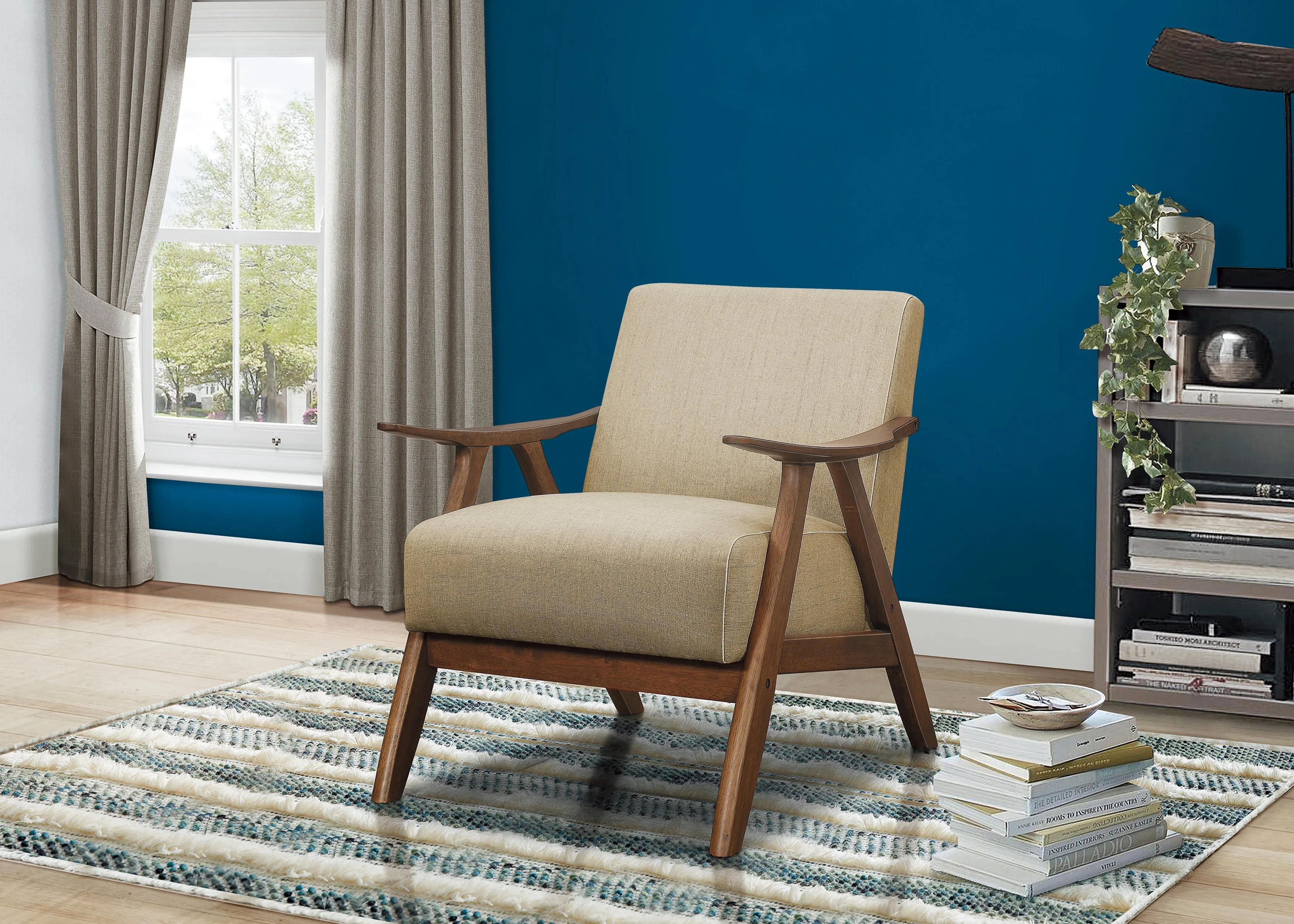 Damala Accent Chair in Brown