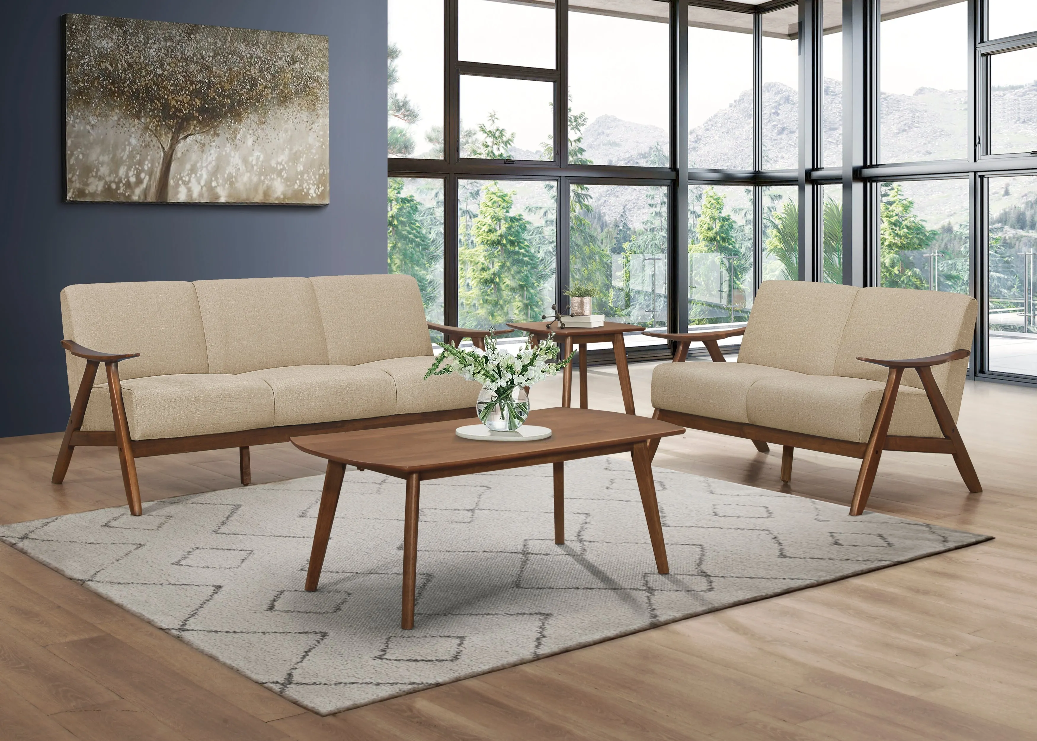 Damala Sofa in Brown