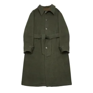 De Bonne Facture Overcoat in Moss Green