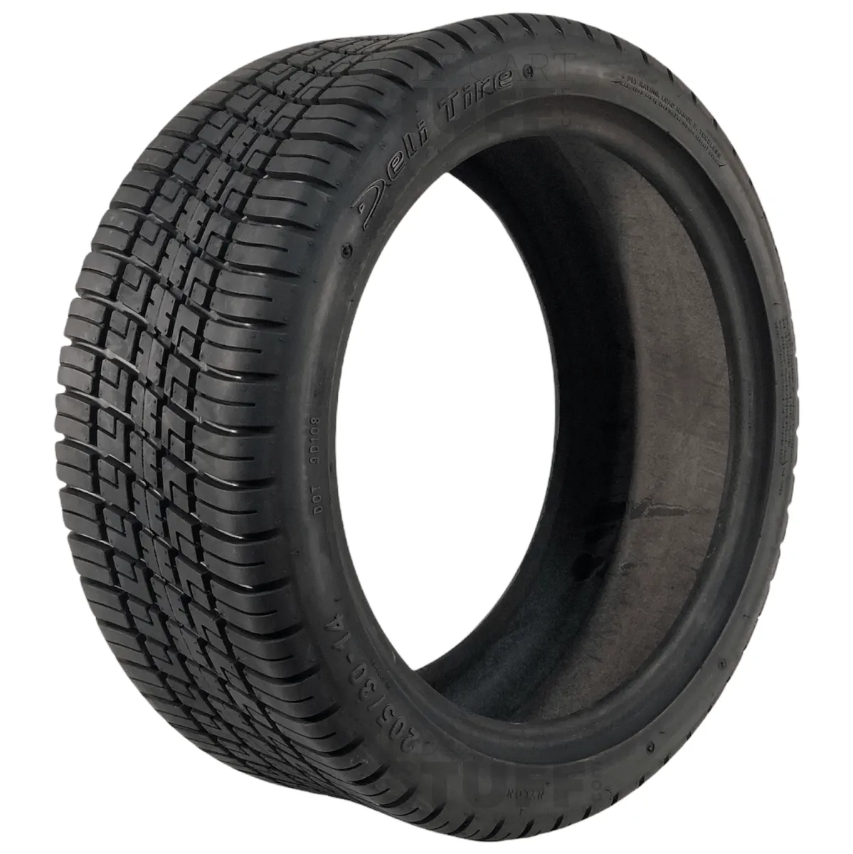 Deli 205/30-14 DOT Approved Turf/Street Golf Cart Tires - 20" tall