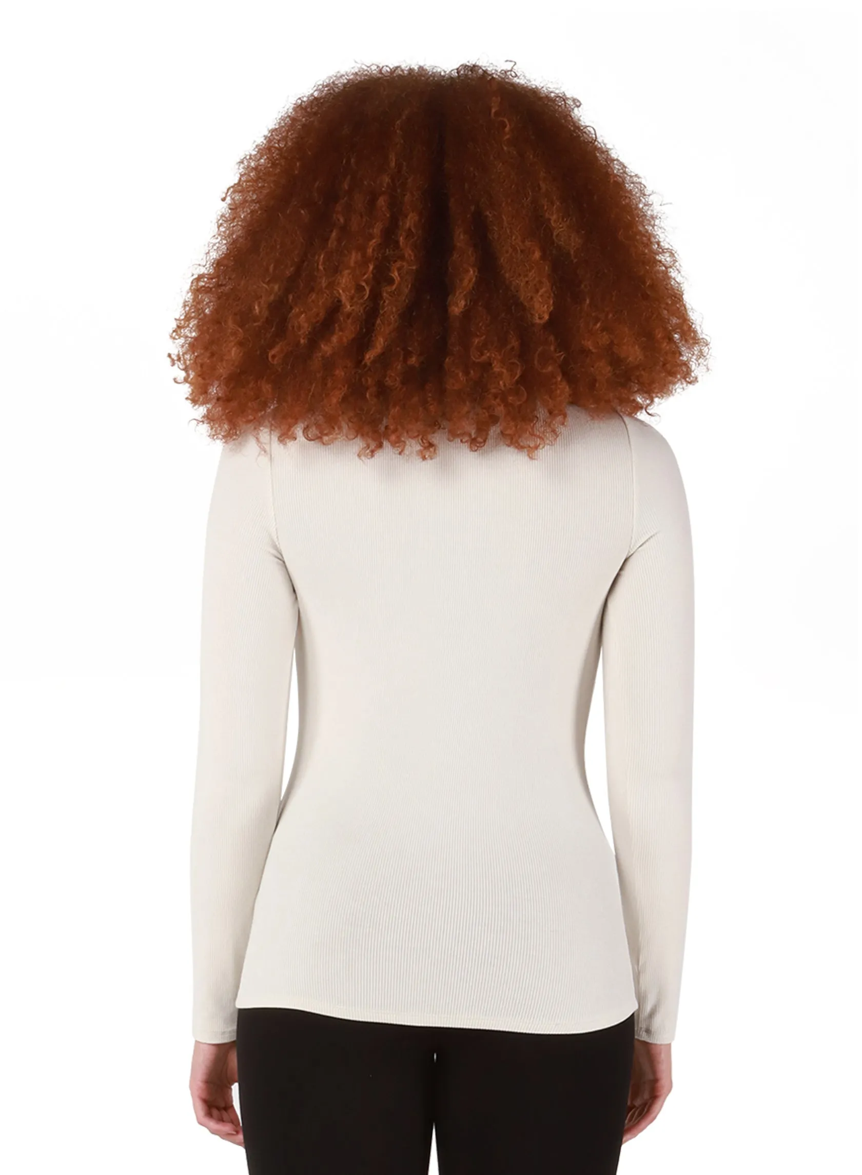 DEX Ribbed Turtleneck Top