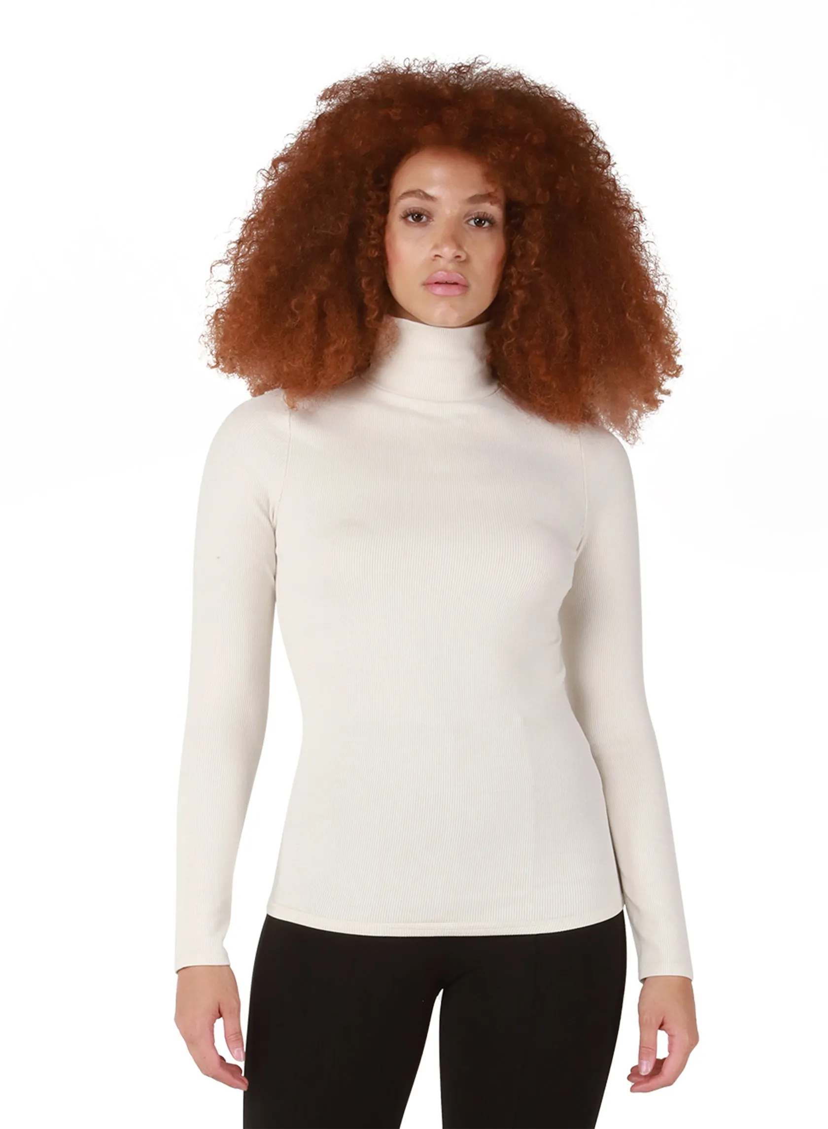 DEX Ribbed Turtleneck Top