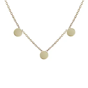 DISK TRIO NECKLACE