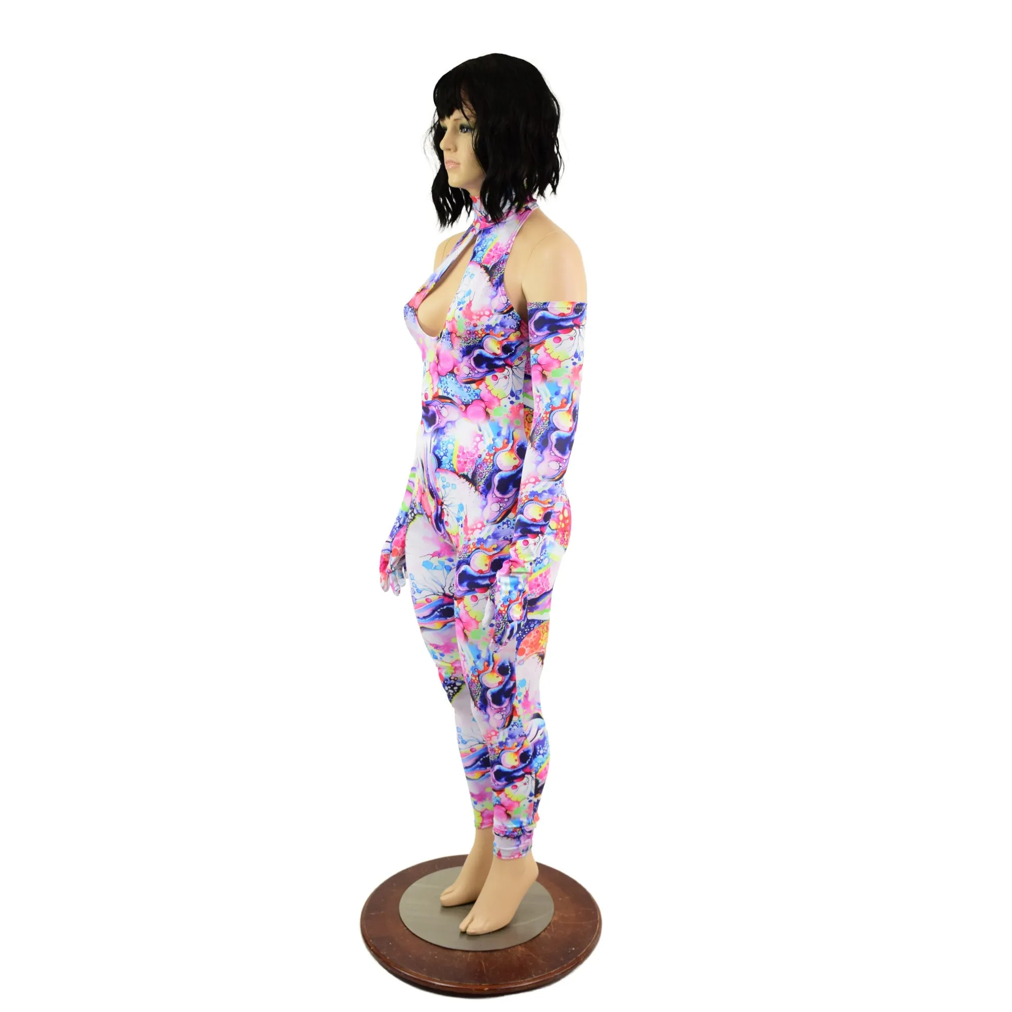 Dreamscape Catsuit & Matching Gloves Set