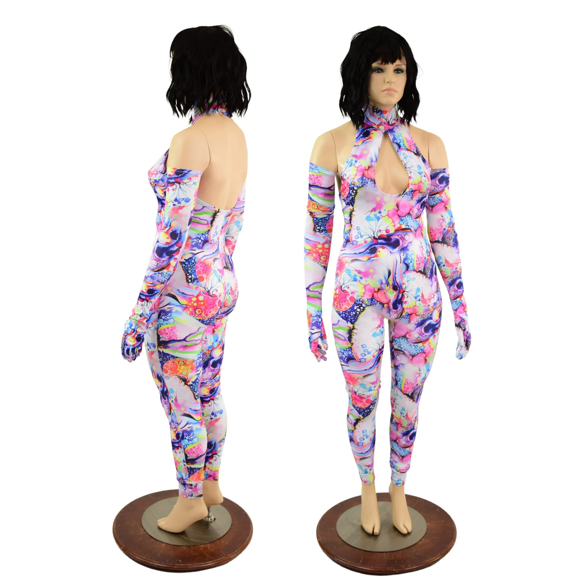 Dreamscape Catsuit & Matching Gloves Set