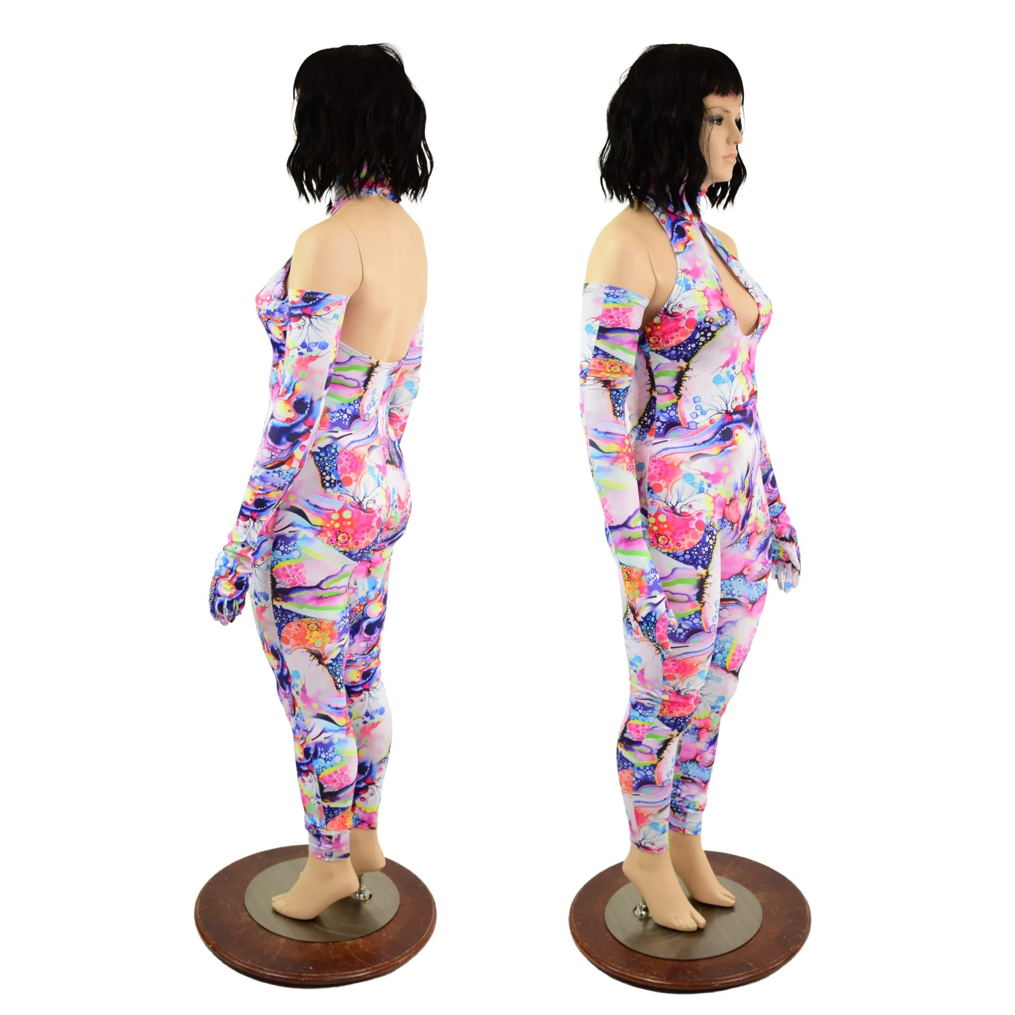 Dreamscape Catsuit & Matching Gloves Set