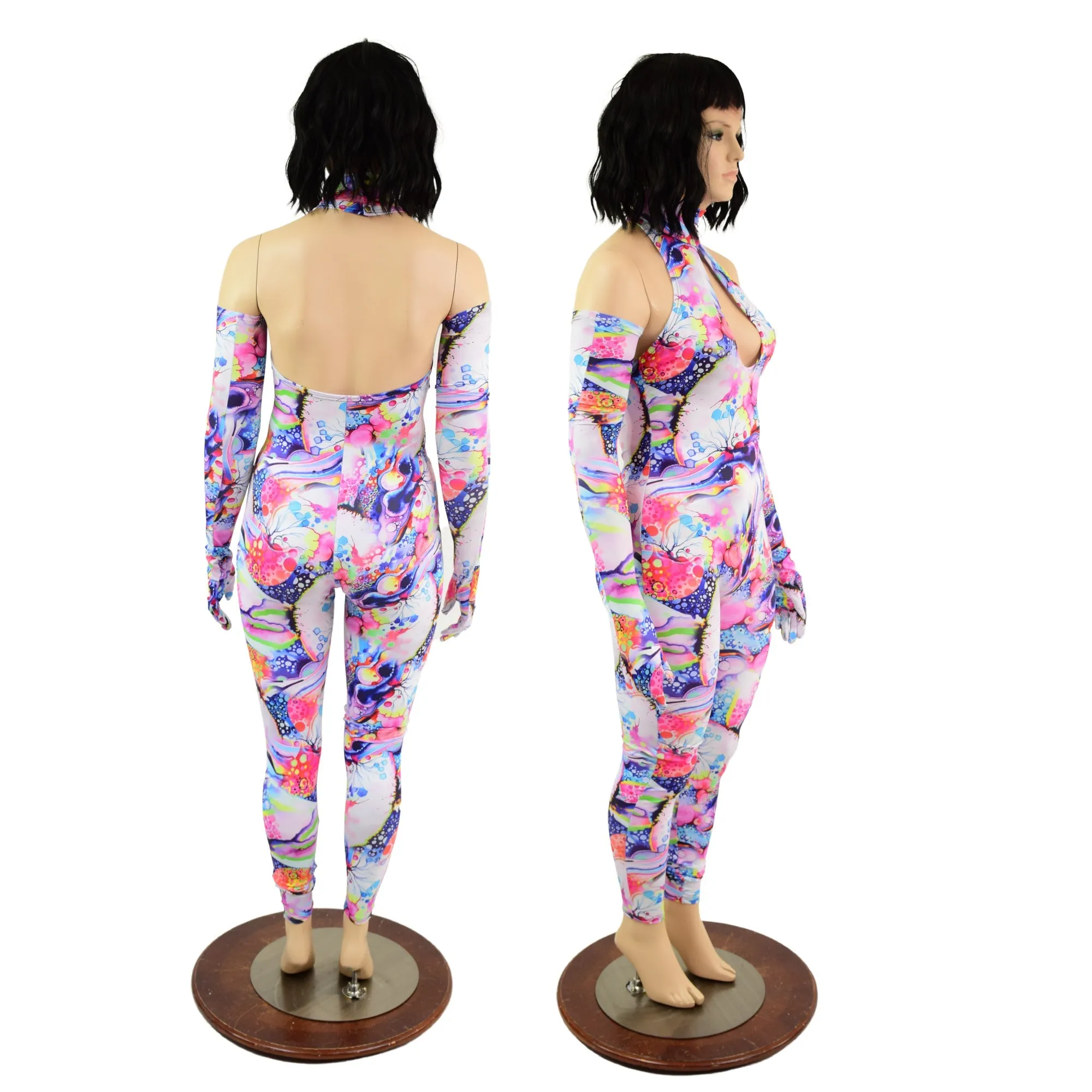 Dreamscape Catsuit & Matching Gloves Set