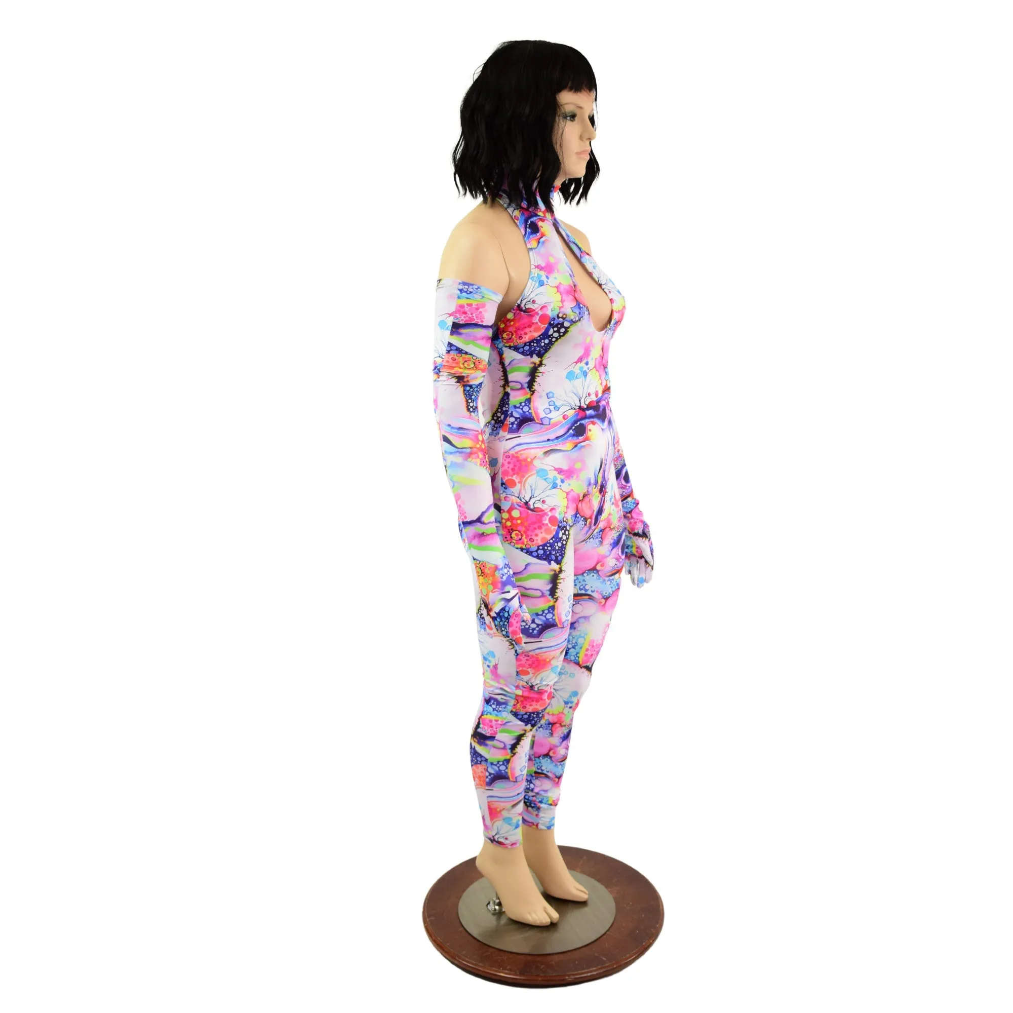 Dreamscape Catsuit & Matching Gloves Set