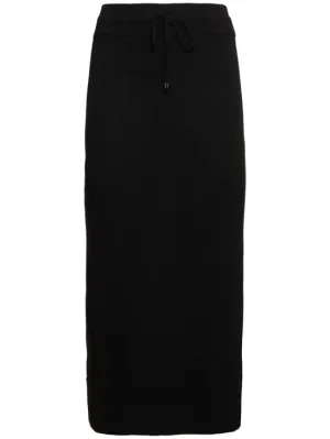 Ermanno Scervino   Knitted elastic waist midi skirt 