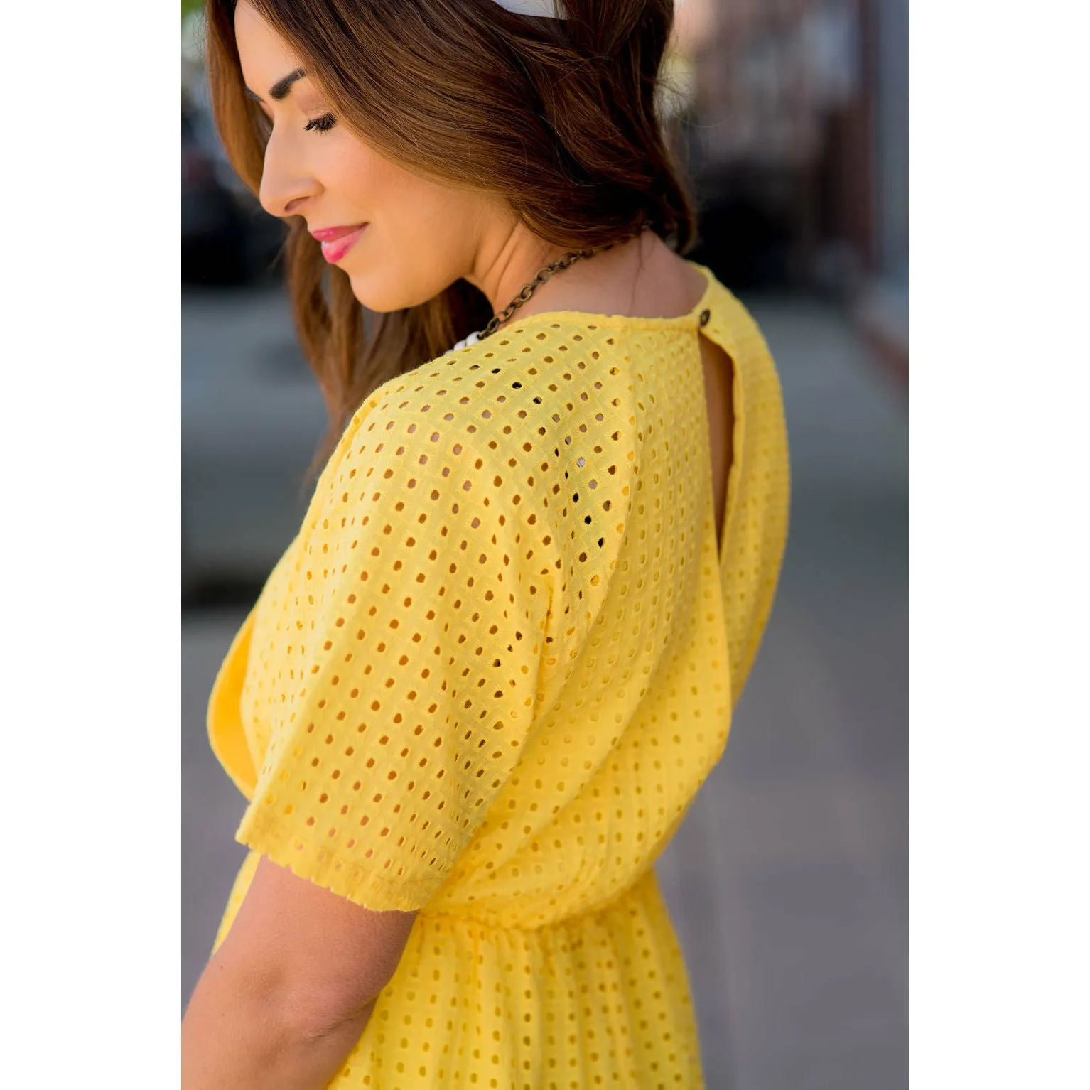 Eyelet Romper